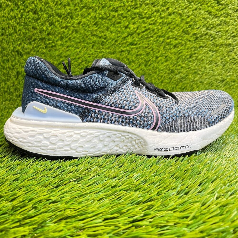Nike ZoomX Invincible Run Flyknit 2 Womens‎ Size 9 Blue Running Shoes Sneakers